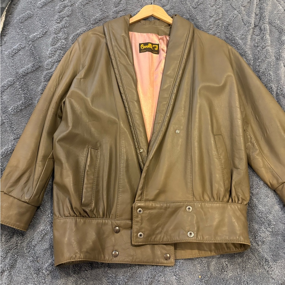 Vintage 80’s Cavalli leather  Women's  Leather Jacket